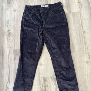 Women's Grey Velvet Jeans